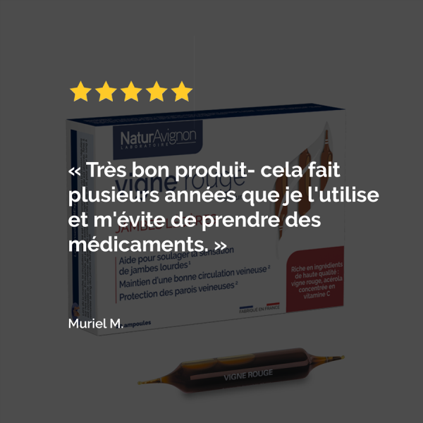 Vigne rouge premium ampoules  - 3