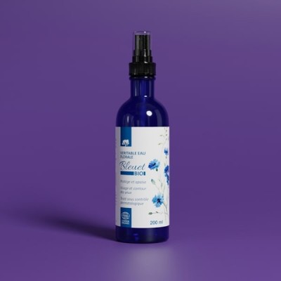 Véritable eau florale de bleuet bio - 1
