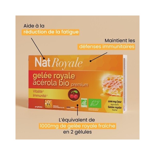 Gelée royale acérola bio  - 2