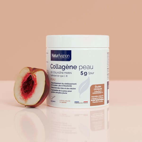 Collagène peau pêche  - 1