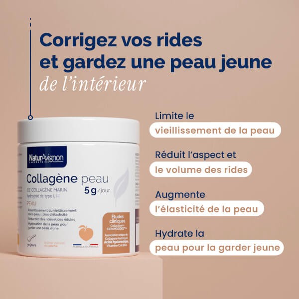 Collagène peau pêche  - 2