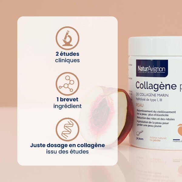 Collagène peau pêche  - 3