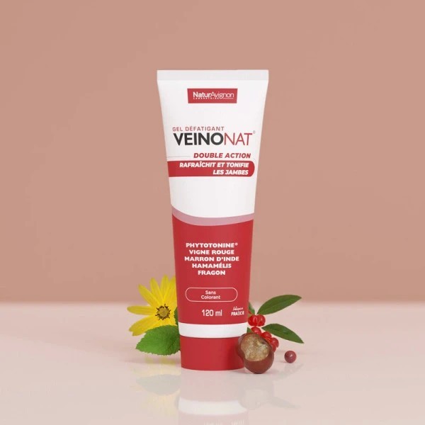 VeinoNAT Tube : Gel Rafraichissant pour Jambes Lourdes
