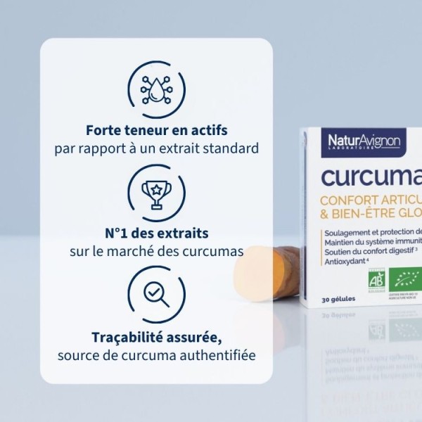 Complément Alimentaire Curcuma Bio - Immunité & Tonus
