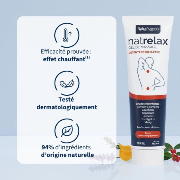 NatRelax - Gel chauffant pour les muscles