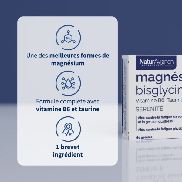 Magnésium Bisglycinate - Complément anti-stress & énergie