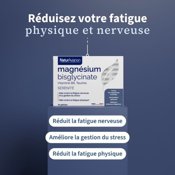 Magnésium Bisglycinate - Complément anti-stress & énergie