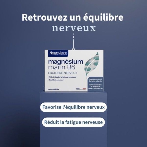 Magnésium Marin B6 : Complément Anti-Fatigue & Stress