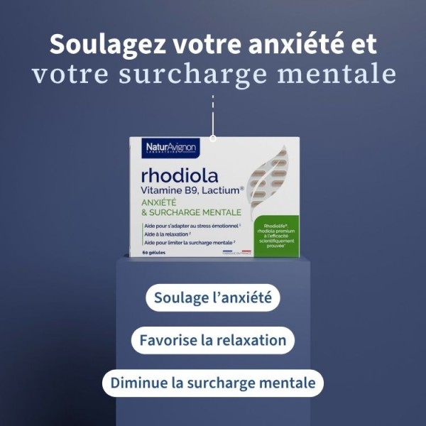 Complément alimentaire vitamine B9 - Rhodiola