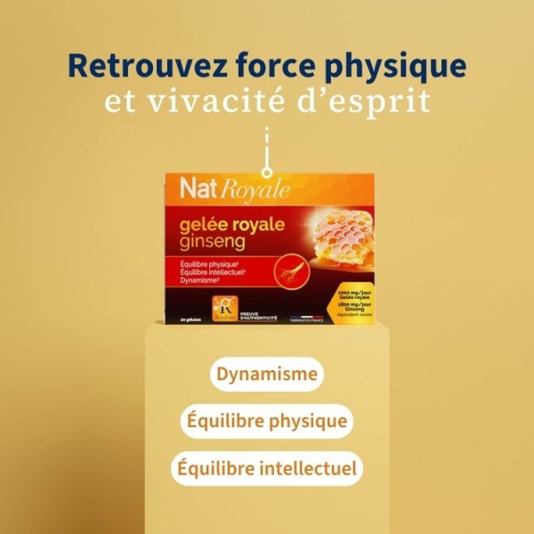 Complément Alimentaire GINSENG & GELEE ROYALE en Gélules