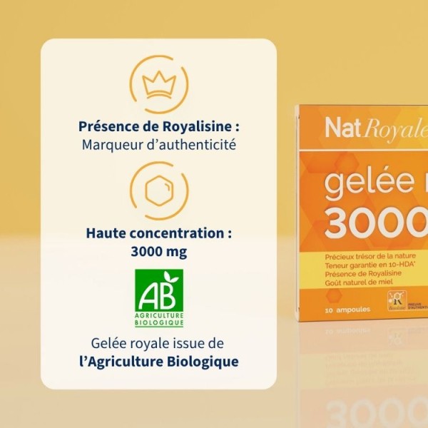Gelée Royale Bio ampoules - Vitalité & Immunité