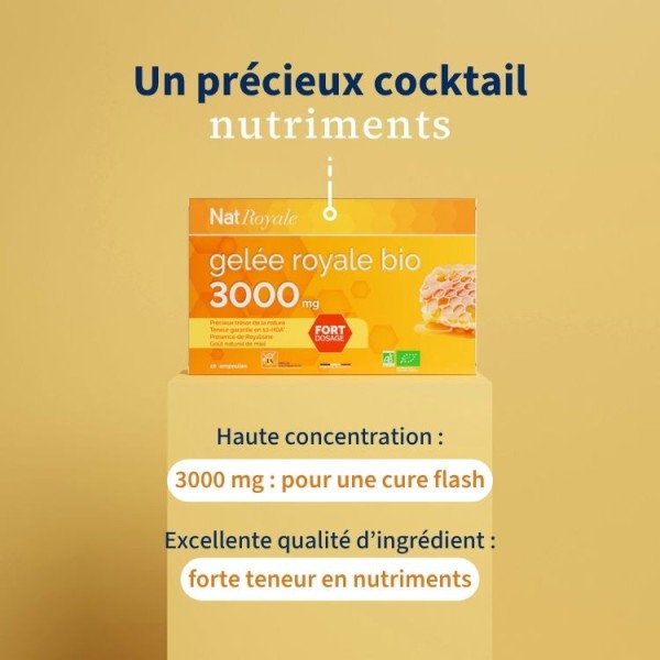 Gelée Royale Bio ampoules - Vitalité & Immunité