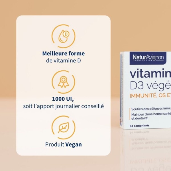 Vitamine D3 Végétale : Complément Alimentaire Immunité