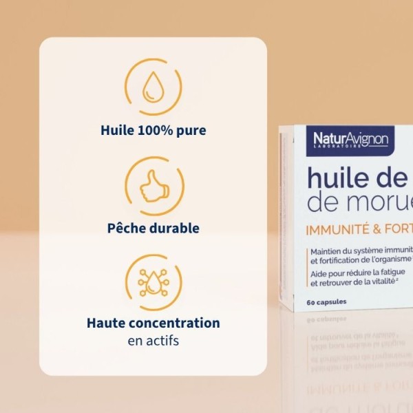 Huile de foie de morue - Capsules bien-être