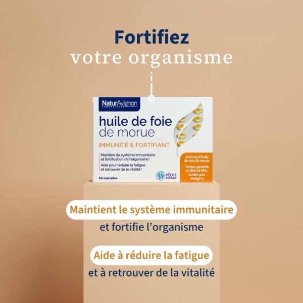 Huile de foie de morue - Capsules bien-être