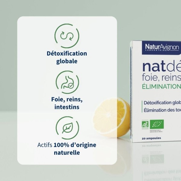 Complément alimentaire Détox foie reins intestins - Ampoules