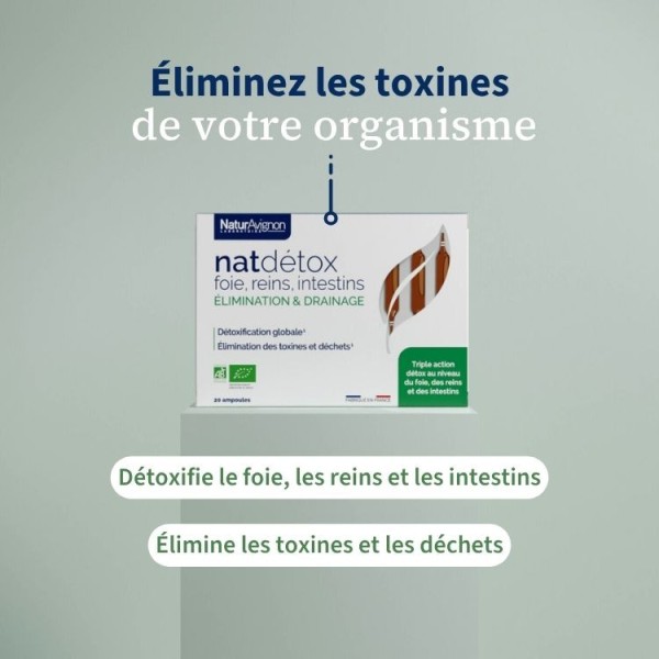 Complément alimentaire Détox foie reins intestins - Ampoules