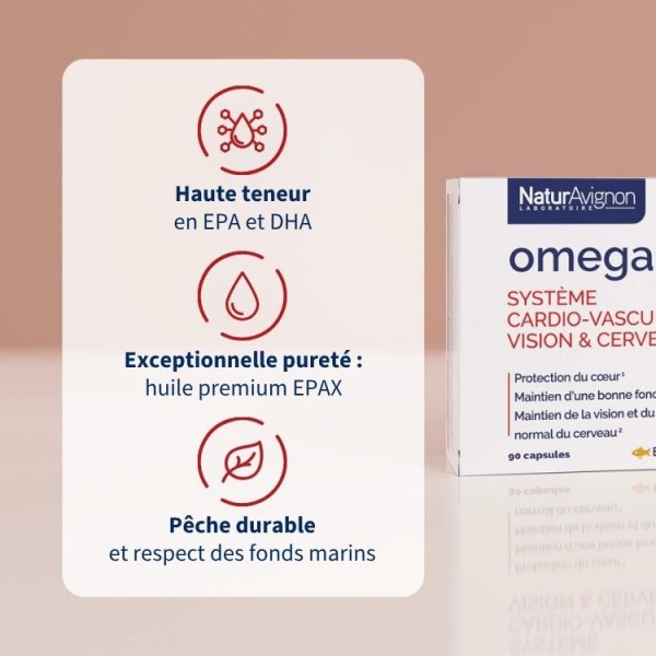 Complément alimentaire Omega 3 - coeur et artères