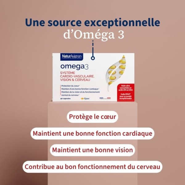 Complément alimentaire Omega 3 - coeur et artères