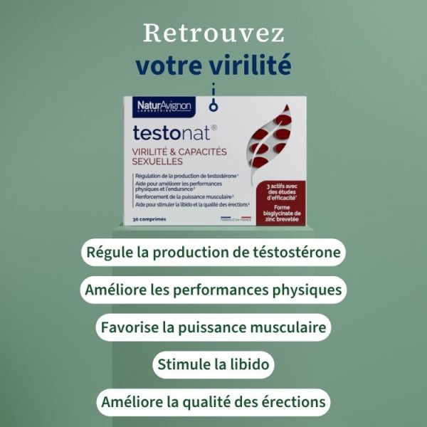 TestoNAT : Complément alimentaire Libido & Téstostérone