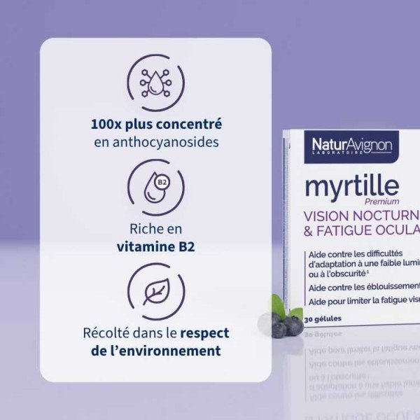 Myrtille Premium - Complément vue & antioxydant