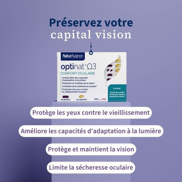 OptiNAT Oméga 3 : Complément alimentaire pour les yeux