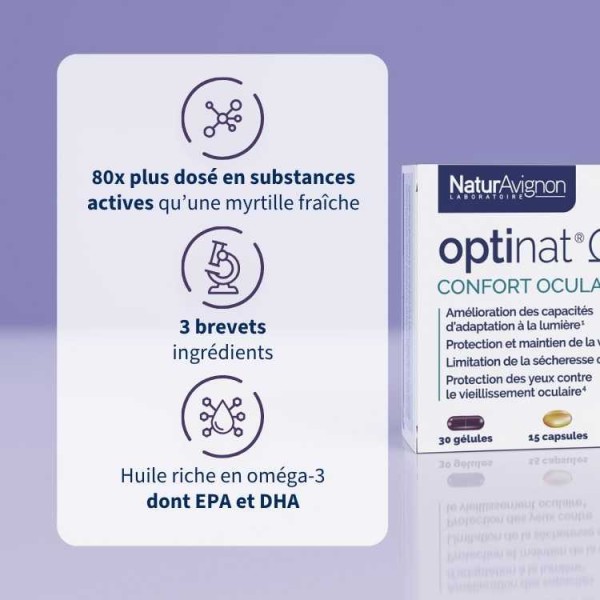 OptiNAT Oméga 3 : Complément alimentaire pour les yeux