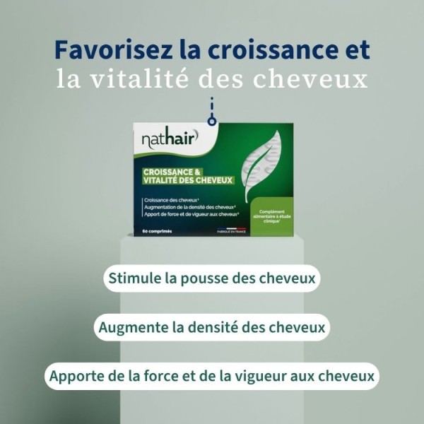Croissance Vitalité des Cheveux - Complément cheveux forts