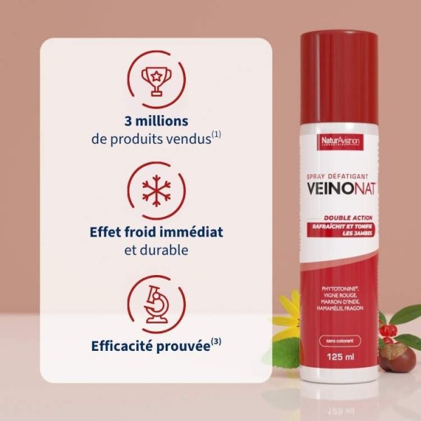 VeinoNAT spray - Jambes légères & fraîcheur