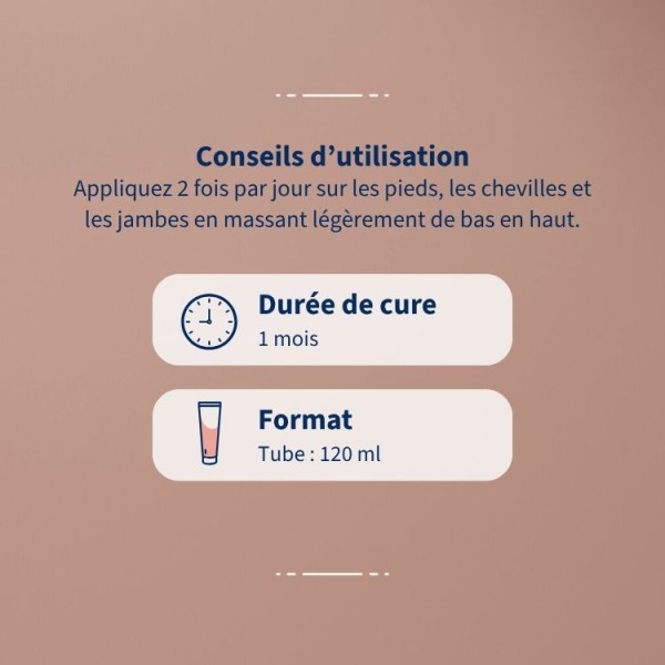 VeinoNAT Tube : Gel Rafraichissant pour Jambes Lourdes