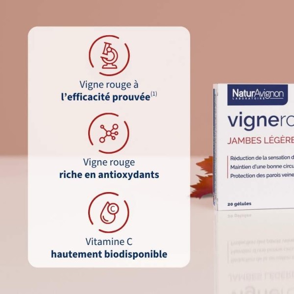 Compléments alimentaire à base de vigne rouge