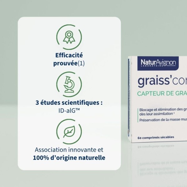 Graiss'Control+ - bruleur minceur pour capter les graisses