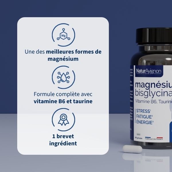 Magnésium Bisglycinate - Complément anti-stress & énergie